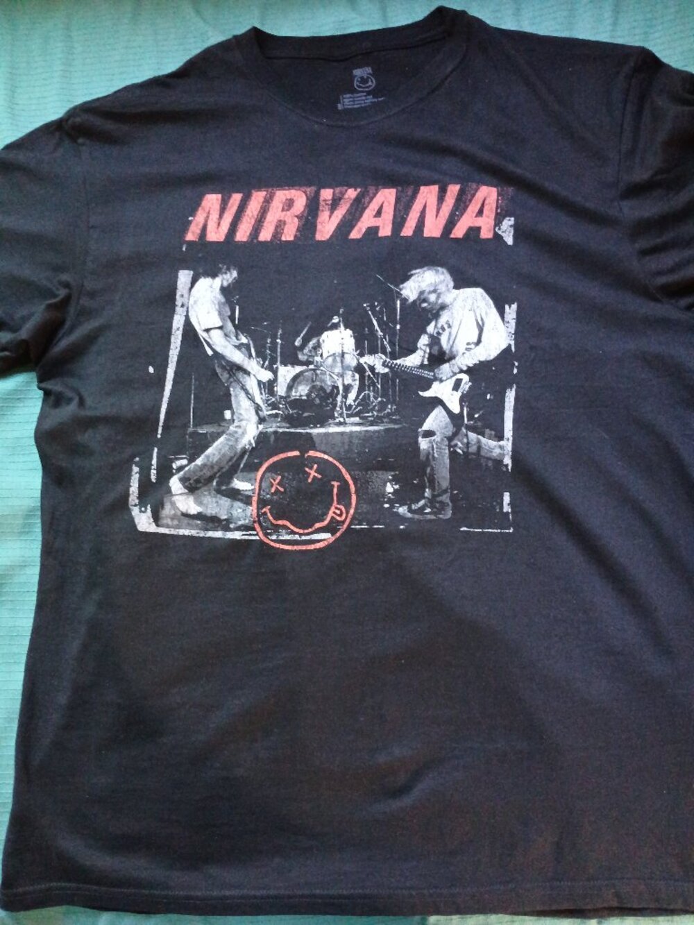 Nirvana black t shirt  very cool comes in XL